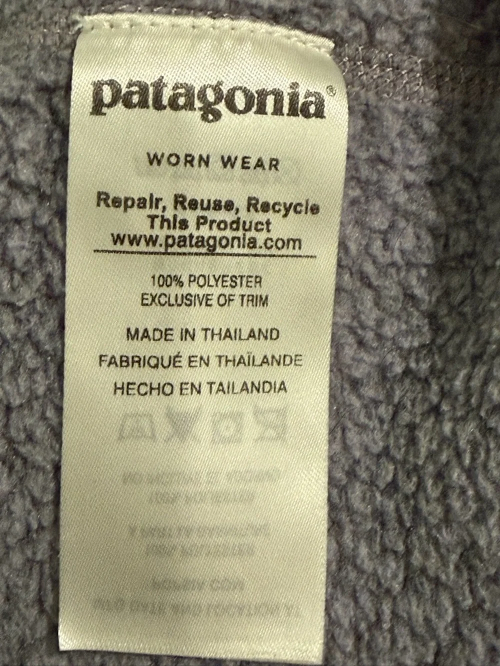 Patagonia Better Sweater Women’s Light Purple Size Medium - Picture 4 of 4